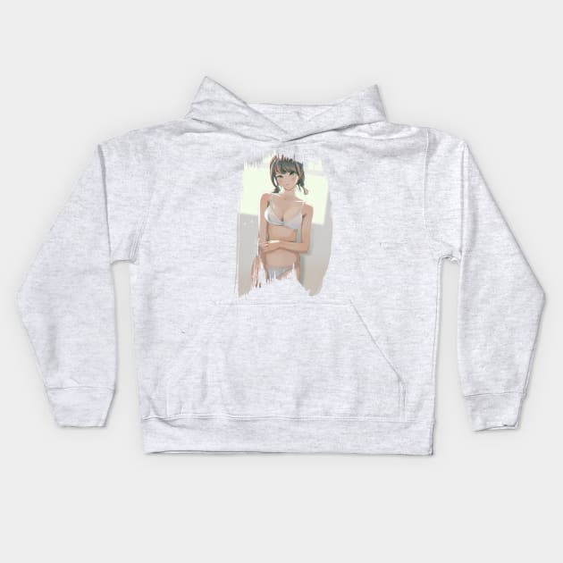 manga style bikini girl Kids Hoodie by joearc